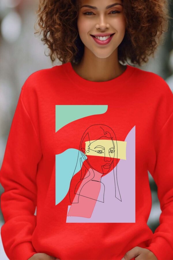 Sweat Col Rond Femme en Gros | color girl pat2