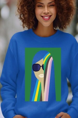Sweat Col Rond Femme en Gros | colorful hair V2025
