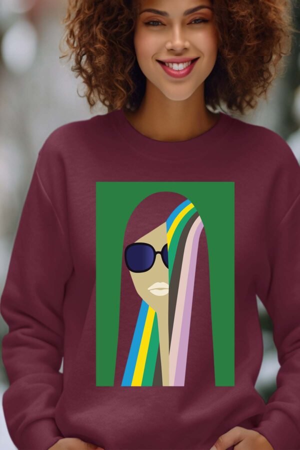 Sweat Col Rond Femme en Gros | colorful hair V2025