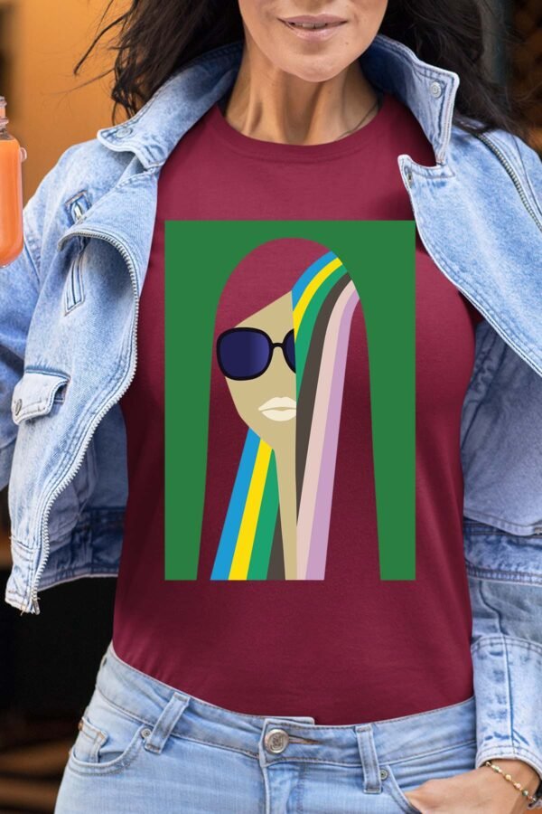 colorful hair V2025 - Tshirt Femme