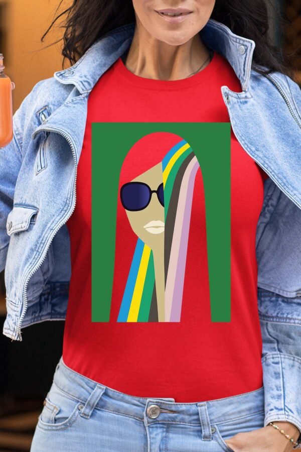 colorful hair V2025 - Tshirt Femme