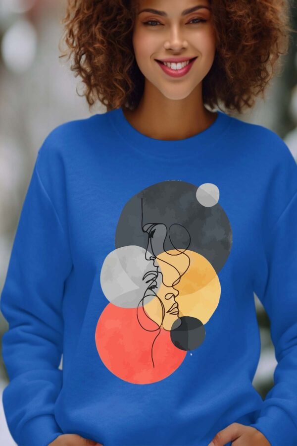 Sweat Col Rond Femme en Gros | colorful round head