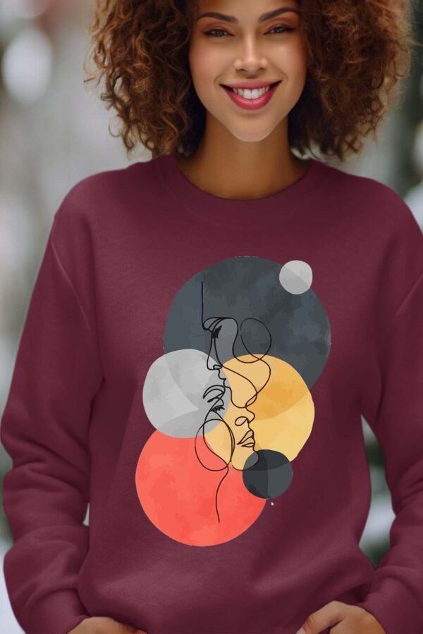 Sweat Col Rond Femme en Gros | colorful round head