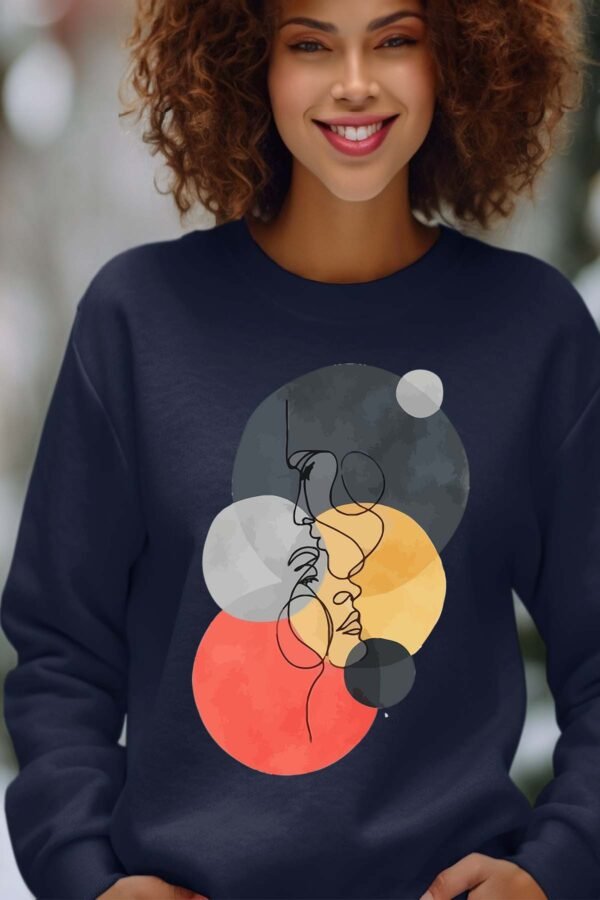 Sweat Col Rond Femme en Gros | colorful round head