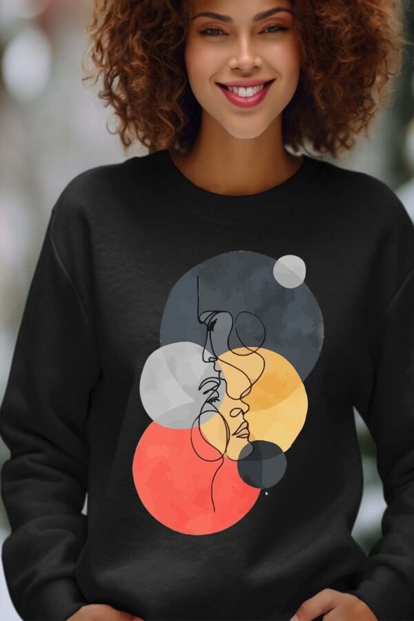 Sweat Col Rond Femme en Gros | colorful round head