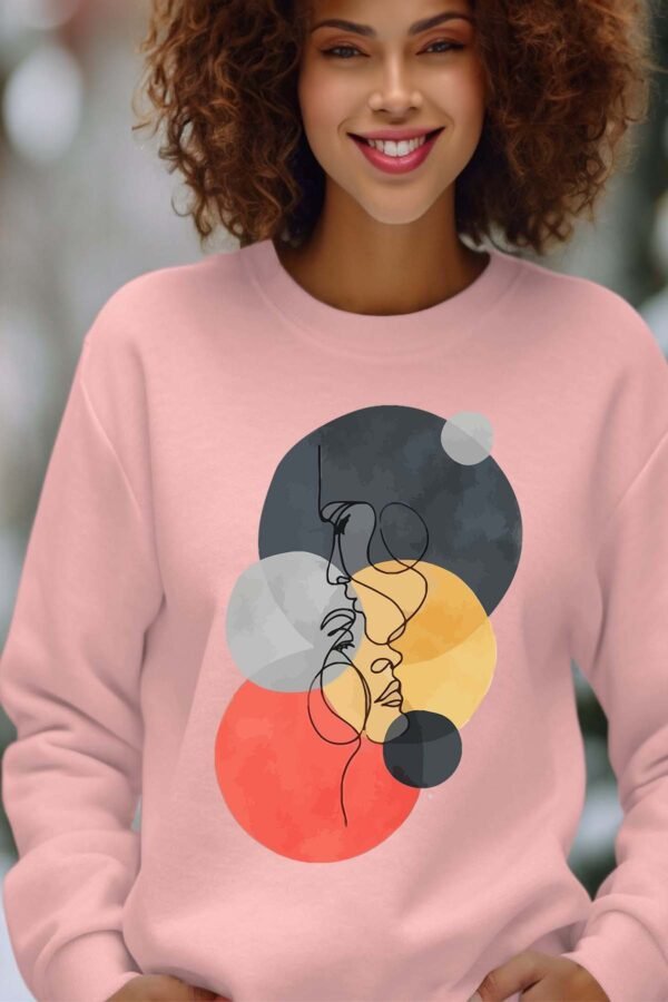 Sweat Col Rond Femme en Gros | colorful round head