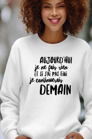 Sweat Col Rond Femme en Gros | continuerai demain