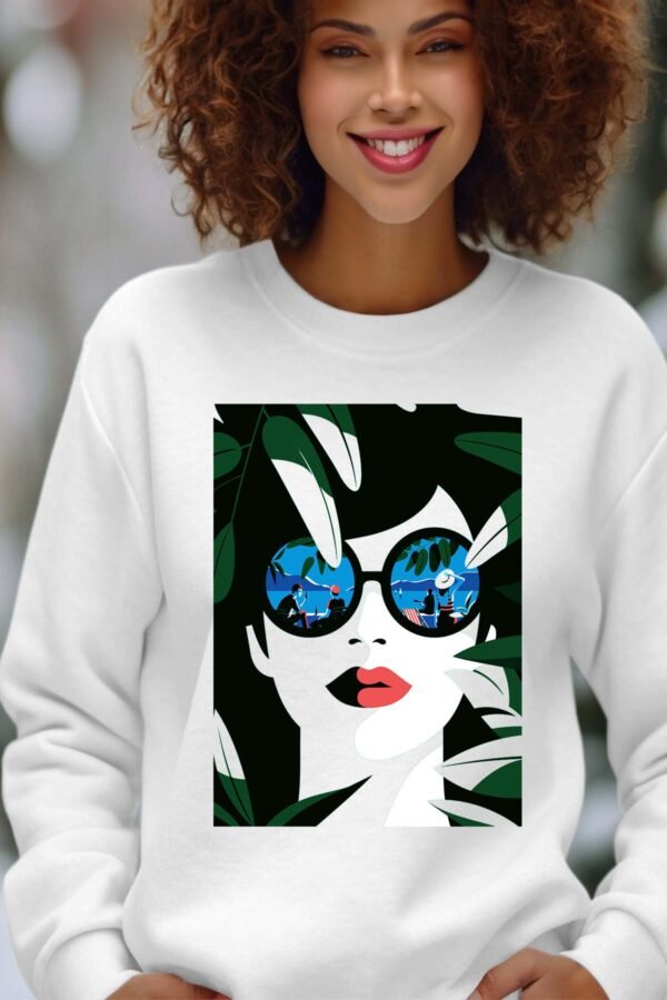 Sweat Col Rond Femme en Gros | girl green 25Vers