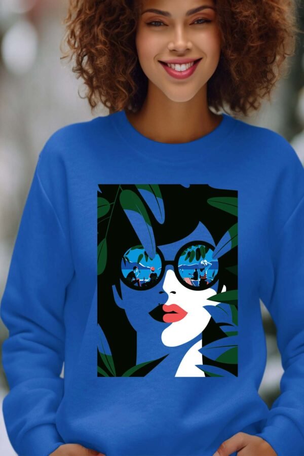 Sweat Col Rond Femme en Gros | girl green 25Vers