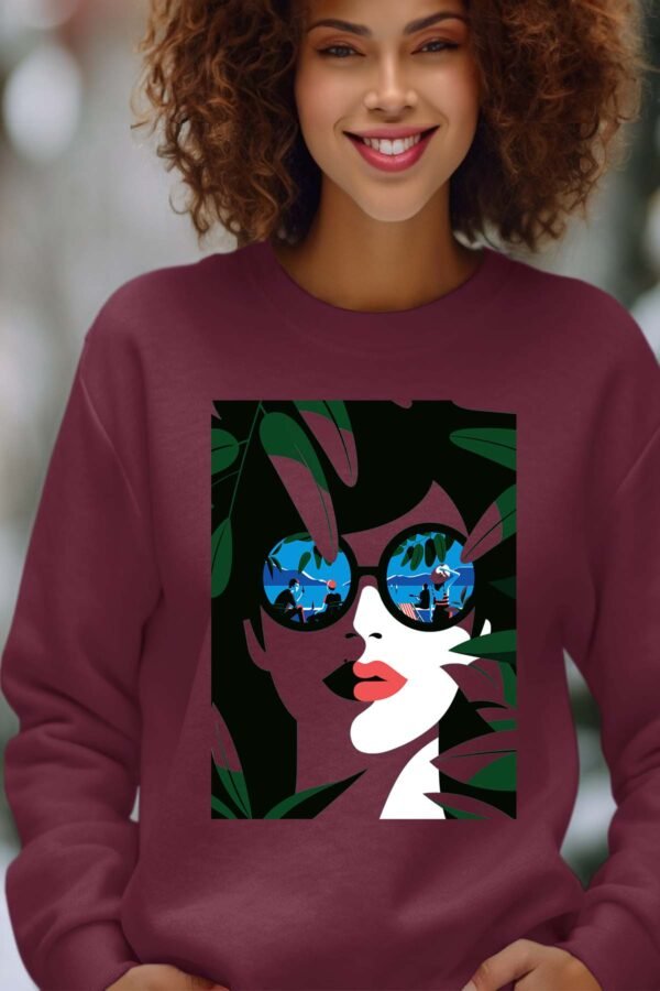 Sweat Col Rond Femme en Gros | girl green 25Vers