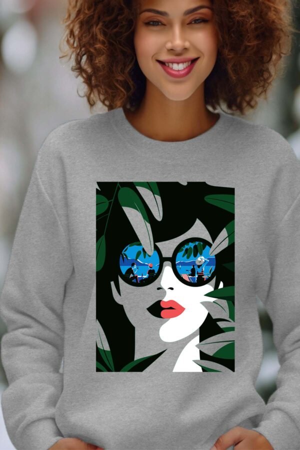 Sweat Col Rond Femme en Gros | girl green 25Vers