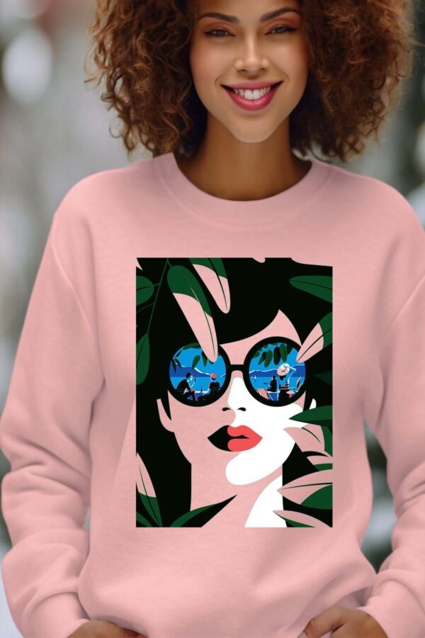Sweat Col Rond Femme en Gros | girl green 25Vers