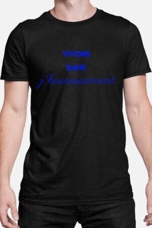 j’heureusement – Tshirt Homme – Noir