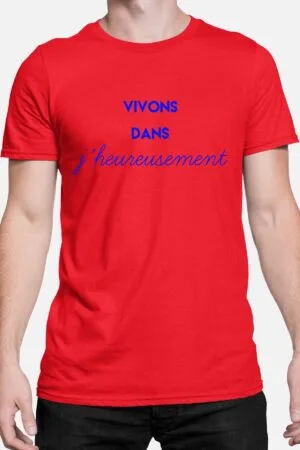 T-shirt Homme en Gros | j'heureusement