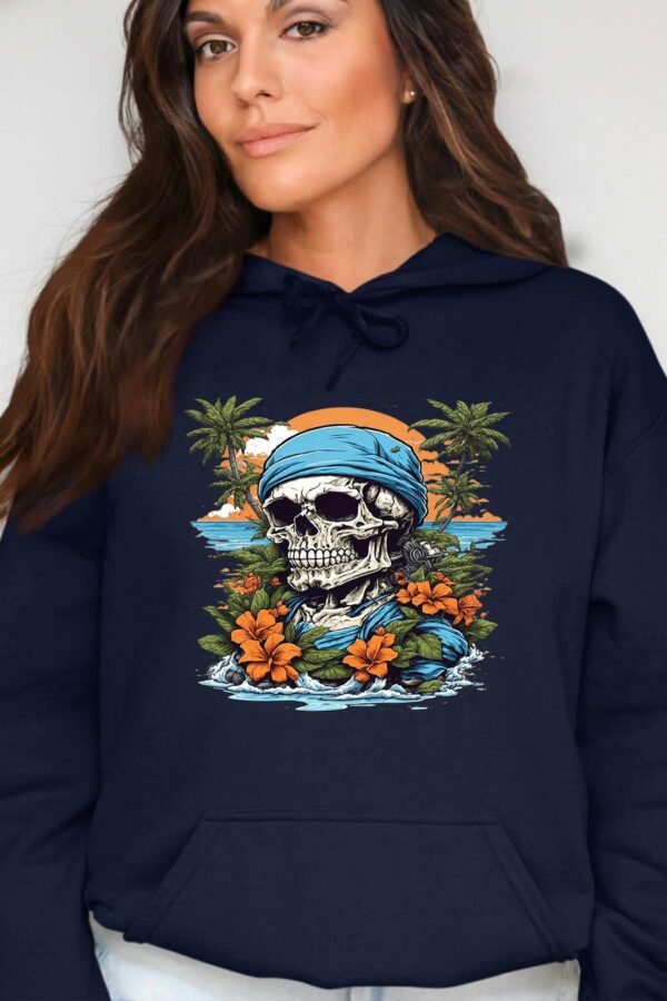 skull tropical - Sweat Capuche Femme