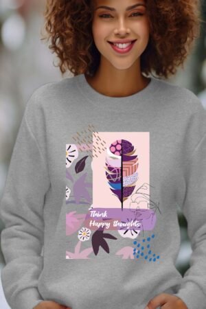Sweat Col Rond Femme en Gros | think happy