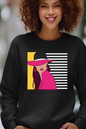 Sweat Col Rond Femme en Gros | with hat Evol