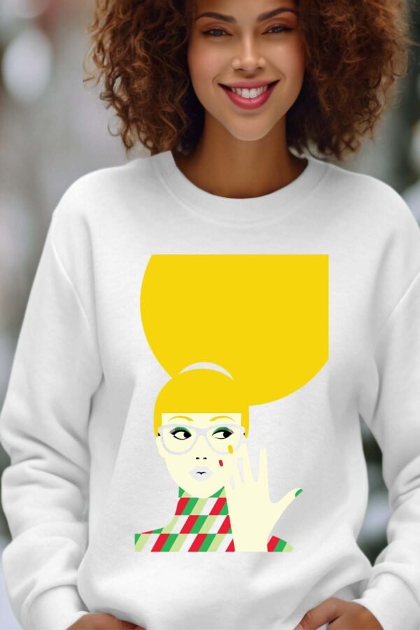 Sweat Col Rond Femme en Gros | yellow hair Pat