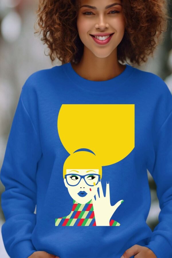 Sweat Col Rond Femme en Gros | yellow hair Pat