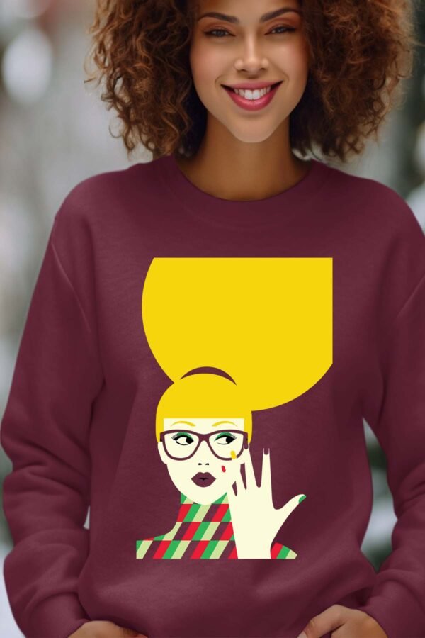 Sweat Col Rond Femme en Gros | yellow hair Pat