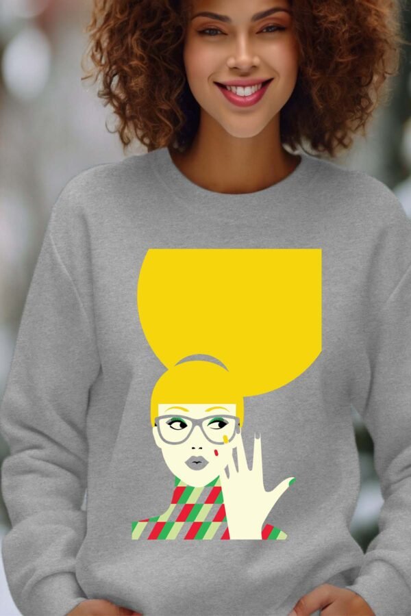 Sweat Col Rond Femme en Gros | yellow hair Pat