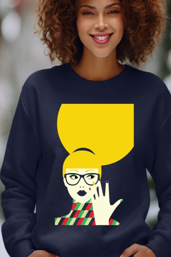 Sweat Col Rond Femme en Gros | yellow hair Pat