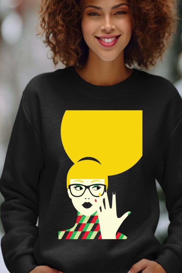 Sweat Col Rond Femme en Gros | yellow hair Pat