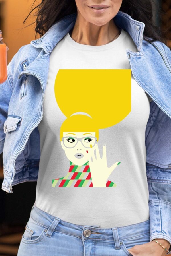 yellow hair Pat - Tshirt Femme
