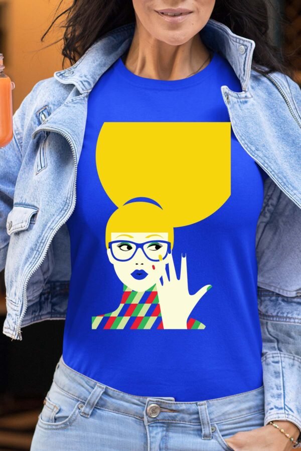 yellow hair Pat - Tshirt Femme