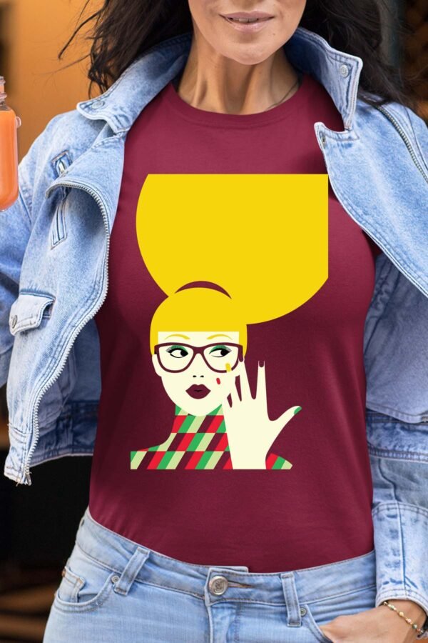 yellow hair Pat - Tshirt Femme