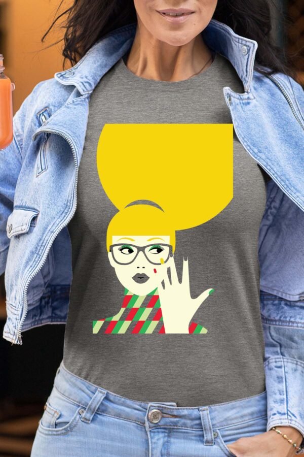 yellow hair Pat - Tshirt Femme