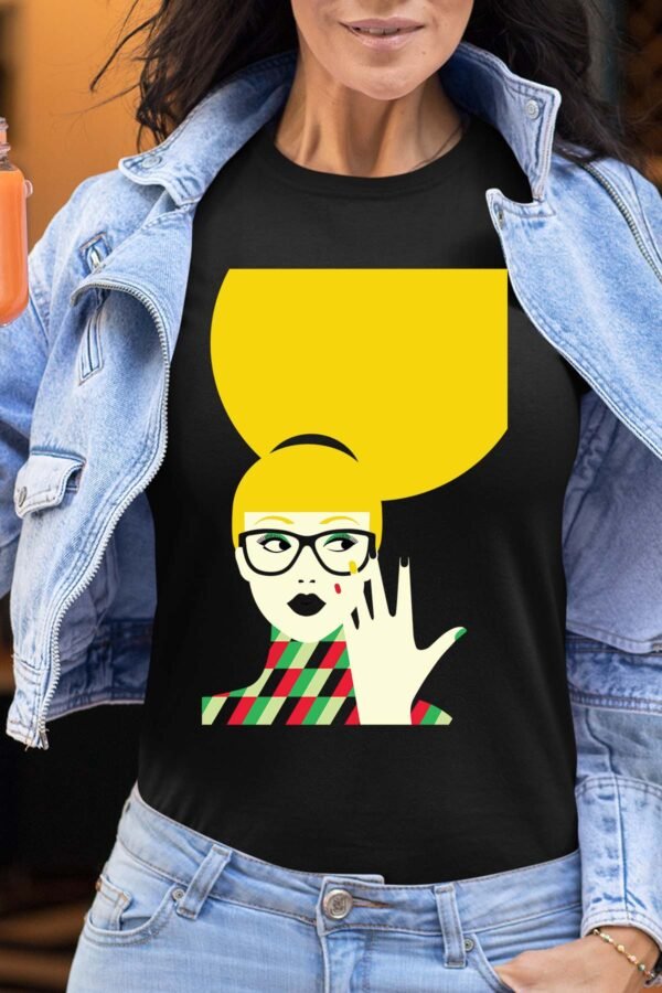 yellow hair Pat - Tshirt Femme
