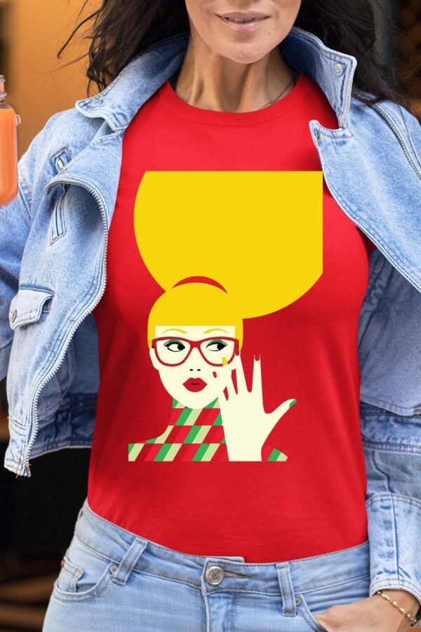 yellow hair Pat - Tshirt Femme