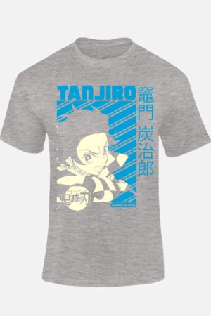 Blue Tanjiro – Tshirt – Gris