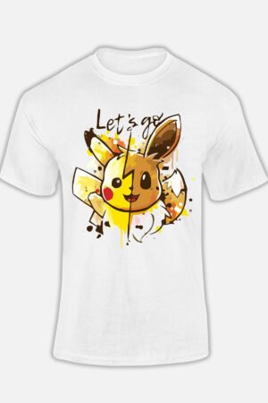Let’s go pika – Tshirt – Blanc
