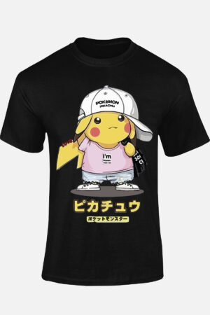 Poke casquette – Tshirt – Noir