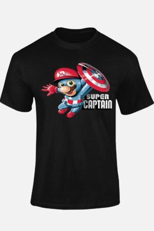 captain mario – Tshirt – Noir