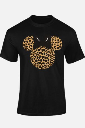 leopard Minnie – Tshirt – Noir