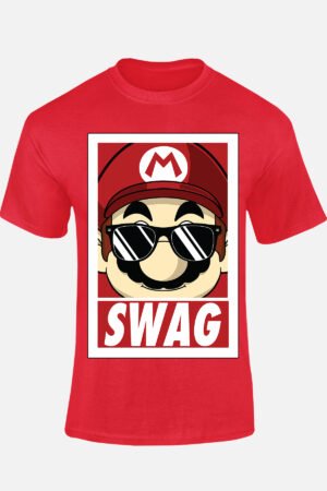 mario swag – Tshirt – Rouge