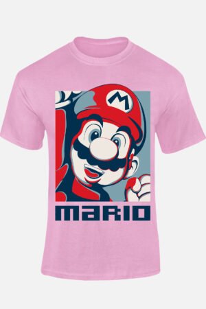 mario vintage – Tshirt – Rose
