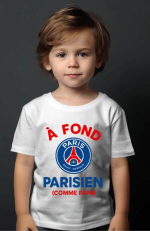 À Fond Parisien – Tshirt Garçon – Blanc