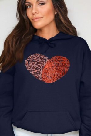 ADN Coeur - Sweat Capuche Femme