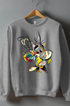 AspopriX – Sweat Col Rond Garçon – Gris