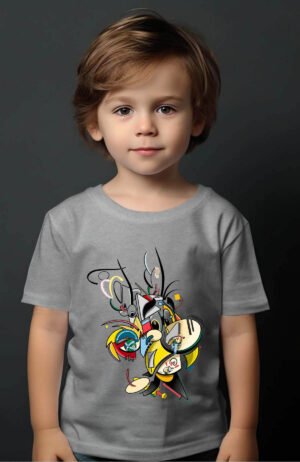 AspopriX – Tshirt Garçon – Gris