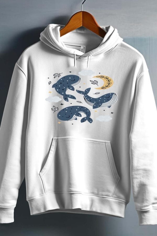 Sweat Capuche Fille en Gros | Baleine moon