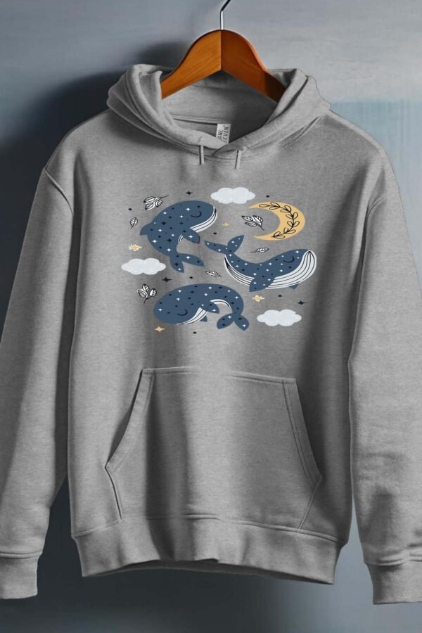 Sweat Capuche Fille en Gros | Baleine moon