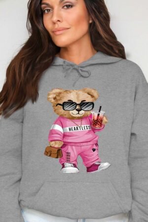 Bear Heartless  - Sweat Capuche Femme