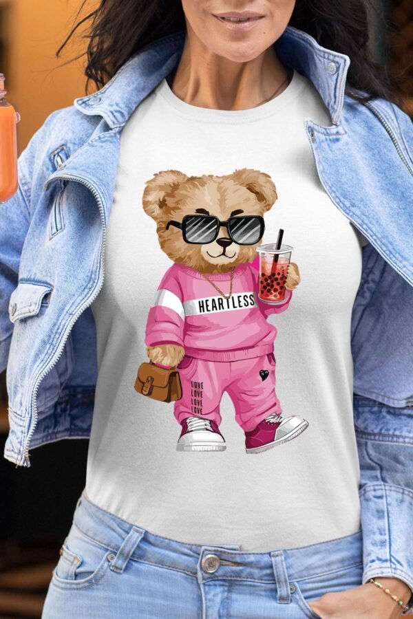 Bear Heartless  - Tshirt Femme