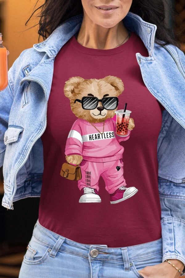 Bear Heartless  - Tshirt Femme
