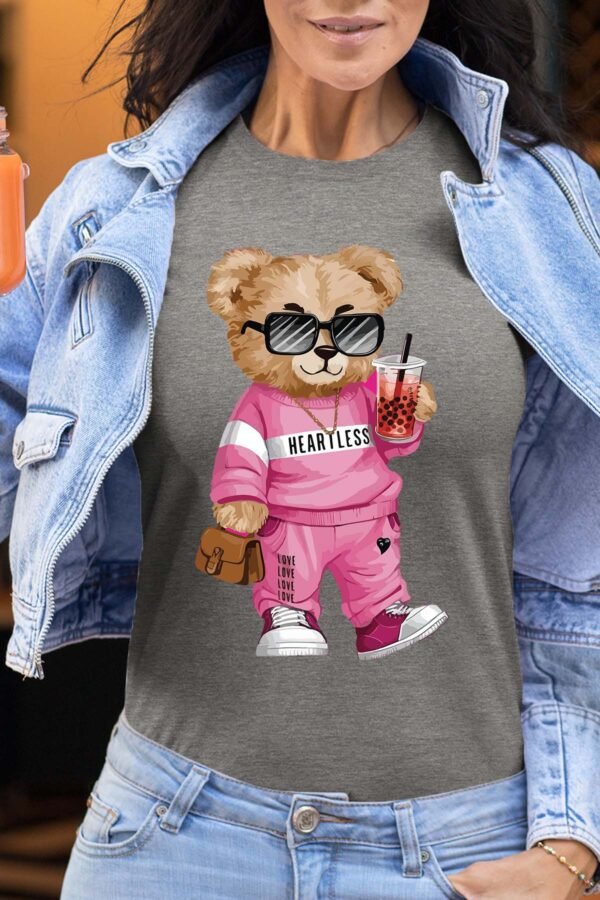 Bear Heartless  - Tshirt Femme